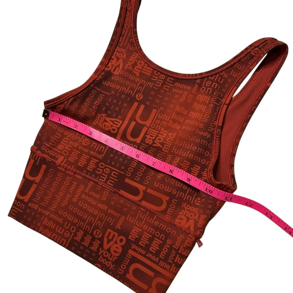 Lululemon Power Pivot Everlux Tank Red Ombre Print XXS